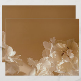 Papel de Scrapbook Floral Bege Sonhador