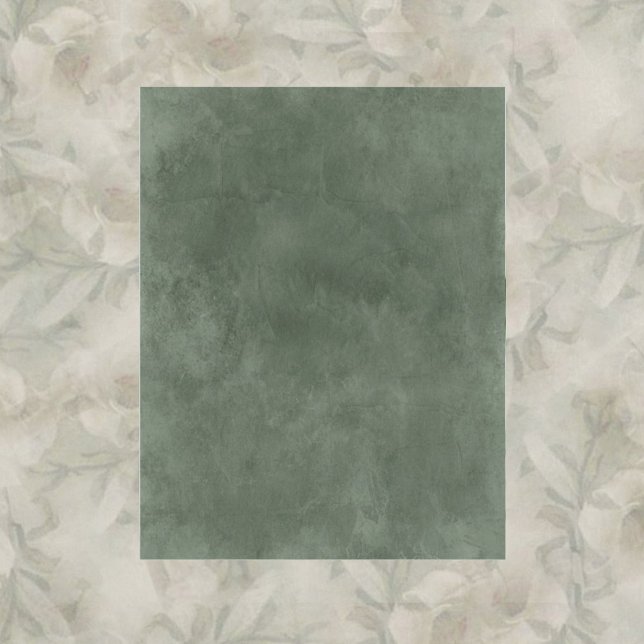 Papel de Scrapbook Floral e Verde Jade (Criador carregado)