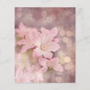 Papel de Scrapbook Floral Rosa Desbotado