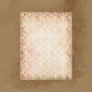 Papel de Scrapbook Flores Vintage