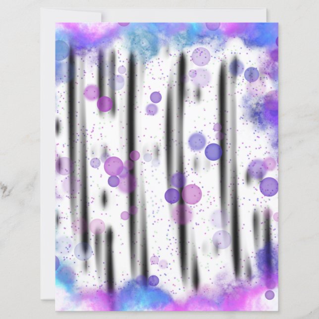 Papel de Scrapbook Fluxo de Bolha Cósmica (Frente)
