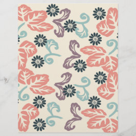 Papel de Scrapbook Folha & Redemoinho