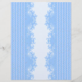 Papel de Scrapbook Fractal Natal Azul Pastel