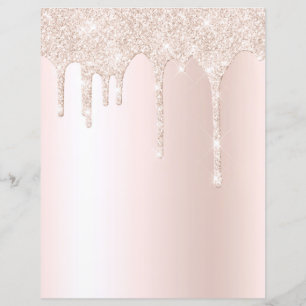 Papel de scrapbook glitter de champanhe elegante