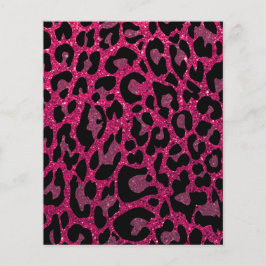 Papel de Scrapbook Impresso do Leopardo - Rosa