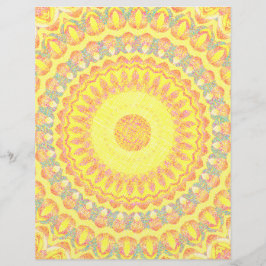 Papel de Scrapbook Kaleidoscópio Amarelo Página 2