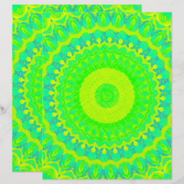 Papel de Scrapbook Kaleidoscópio Verde Página 2 La