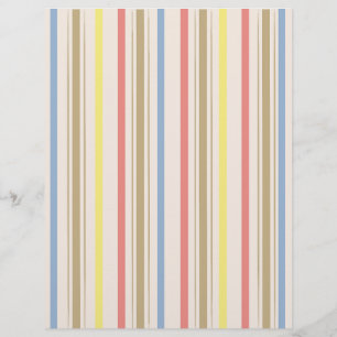 Papel de Scrapbook Linhas Pastel: