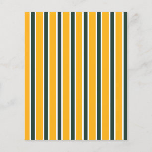 Papel de Scrapbook Listrado Verde e Amarelo