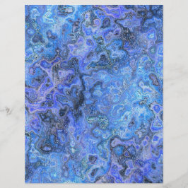 Papel de Scrapbook Mármore Giratório Azul Página 2
