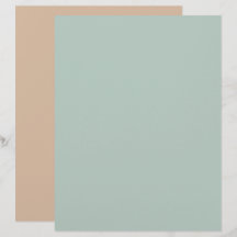 Papel de Scrapbook Minimalista Simples Verde Água 