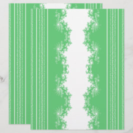 Papel de Scrapbook Natalino Fractal Wintergreen