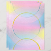 Papel de scrapbook para blusões e círculos amarelo