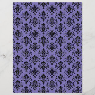 Papel de scrapbook para danos roxos e pretos gótic