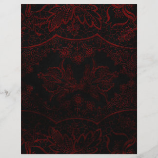 Papel de scrapbook preto e vermelho gótico