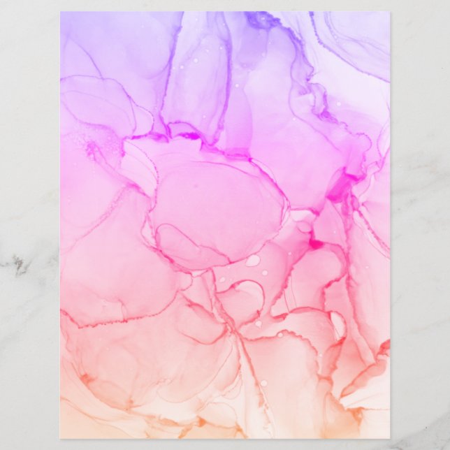 Papel de scrapbook rosa (Frente)