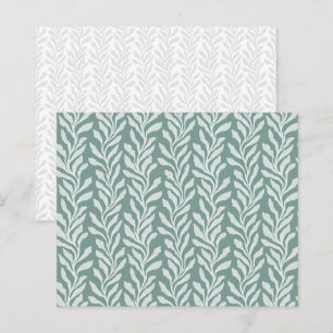 Papel de Scrapbook Verde Azulado de Algas Botânica