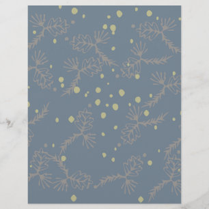 Papel de Scrapbook Verde Cinza