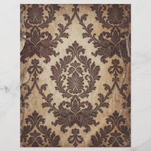Papel de scrapbook Vintage Damask shabby chic