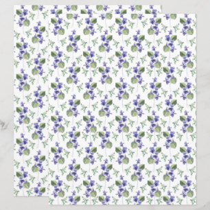 Papel de Scrapbook Violetas
