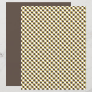 Papel de Scrapbook Xadrez Marrom