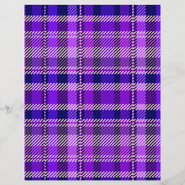 Papel de Scrapbook Xadrez Roxo Página 2 Lados