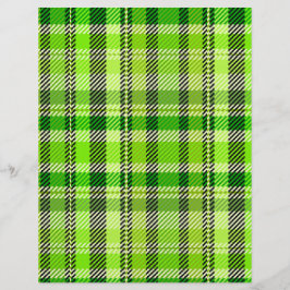 Papel de Scrapbook Xadrez Verde Página 2 Lados