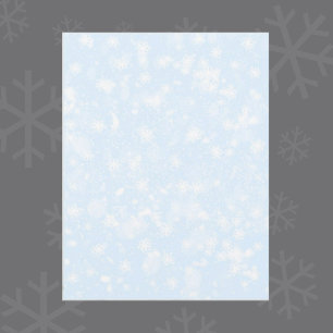 Papel de Scrapbooking Azul Deixe Nevar