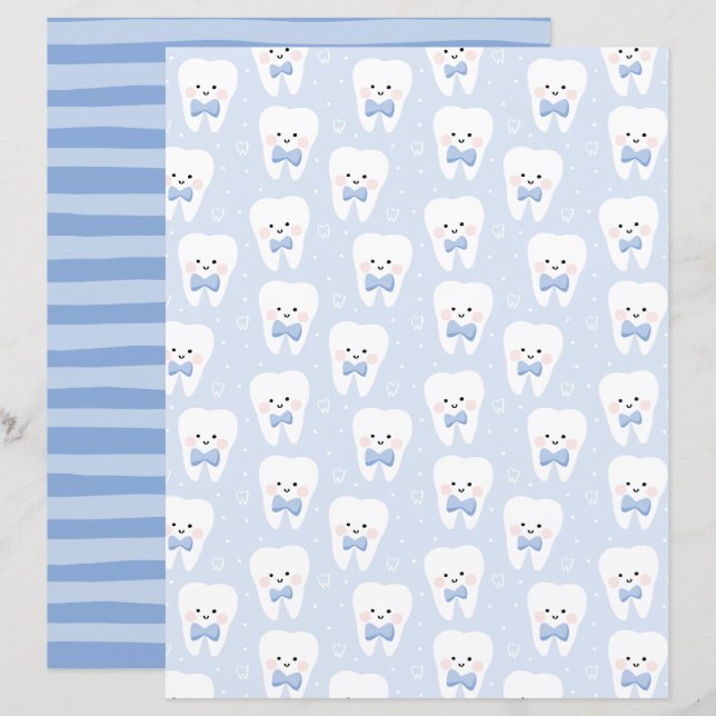 Papel de scrapbooking de dupla face do Primeiro De (Frente/Verso)
