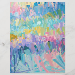 Papel de Scrapboook de Folhagem Colorida Expressiv