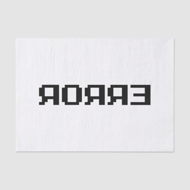 Papel De Seda Я OЯ Я Eixo | ERRO (Frente )