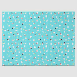 PAPEL DE SEDA かわいいブルーのクリスマス スノーマン 子ども♡
