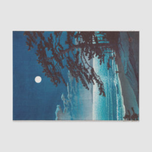 Papel De Seda 月 の 二 岸 海, 川 宮 瀬 巴 水 Lua na praia de Ninomiya, Has