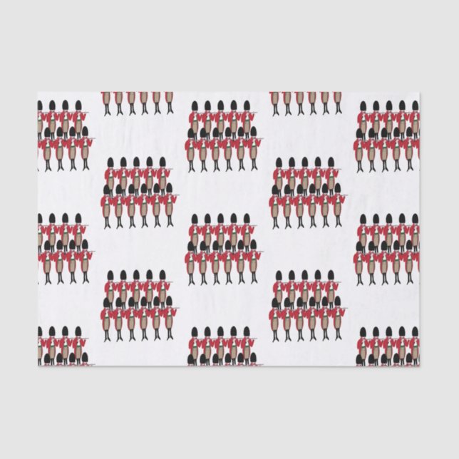 Papel De Seda 12 dias de natal 11 tubulação (Frente )