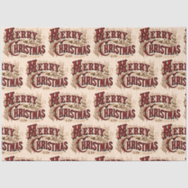 Papel De Seda 1876 Feliz Natal Dourado