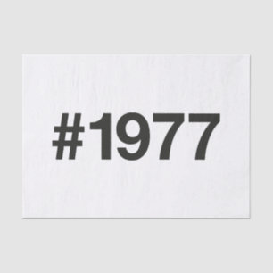 Papel De Seda 1977 Hashtag 46 Anos Aniversário de Aniversário