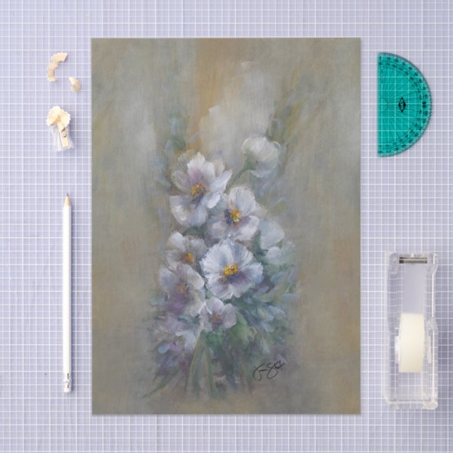 Papel De Seda 318 Purple white (Arte )