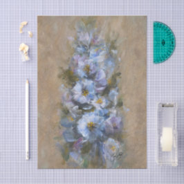 Papel De Seda 322 Azul e branco