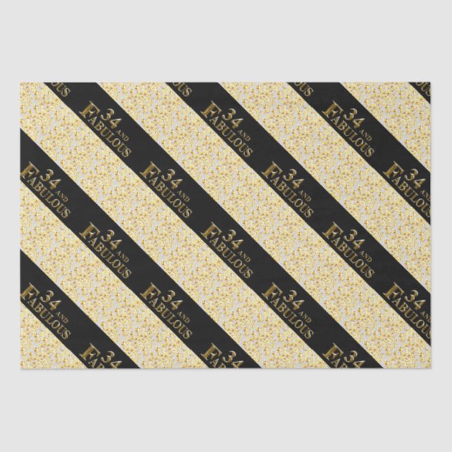 Papel De Seda 34º Aniversário (Frente )