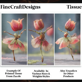 Papel De Seda 3 Dançarinos Da Flor Do Chique, Desacoplamento DJ6