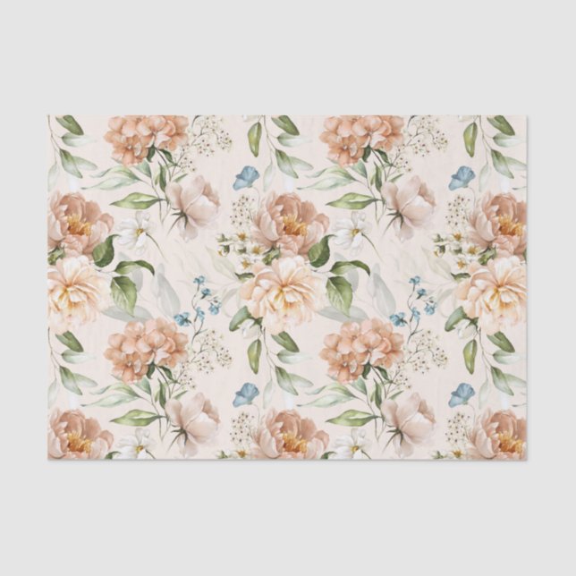 Papel De Seda 3 folhas, Hydrangea, Arte Floral Neerlandesa com V (Frente )