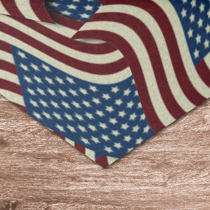 Papel De Seda 4 De Julho Partido Red White E Blue American Flag