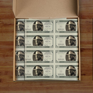Papel De Seda 50º Aniversário Alega 50 Dólares Bill