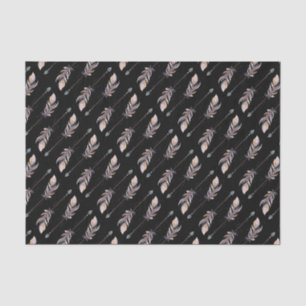 Papel De Seda 50 e fabuloso Penas de Boho Rosa de Aniversário Ne