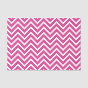 Papel De Seda 50 & Fabuloso Aniversário Rosa Branco Padrão Chevr