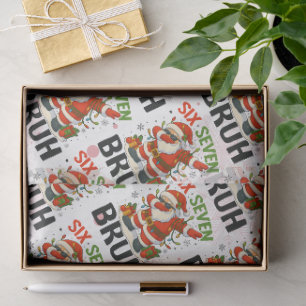 Papel De Seda 67 Meme Seis Sete Bruh Natal Divertido 6 7