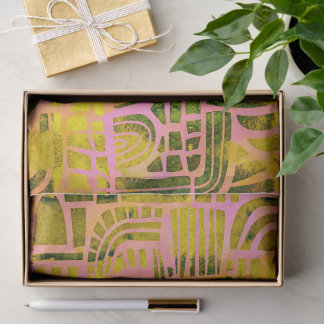 Papel De Seda 6 Papéis de Tecido Modernos Abstratos Artísticos