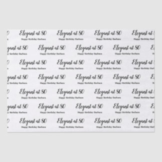 Papel De Seda 80 Birthday Elegant no 80 Personalize