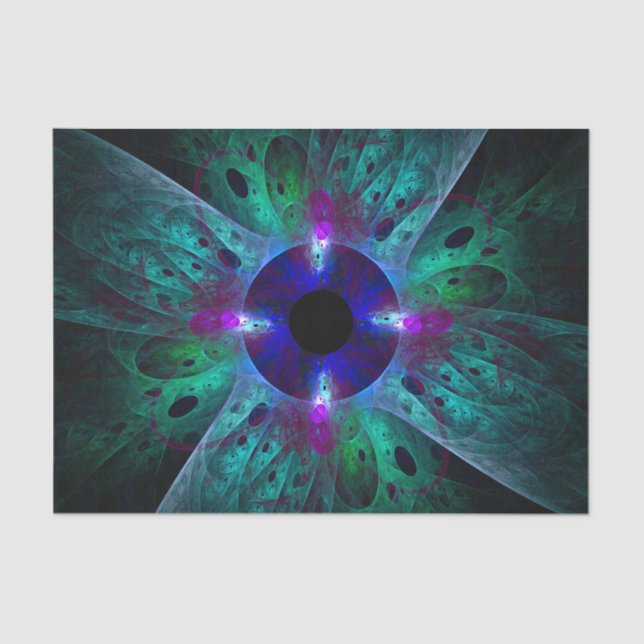 Papel De Seda A Abstrato de Olhos (Frente )