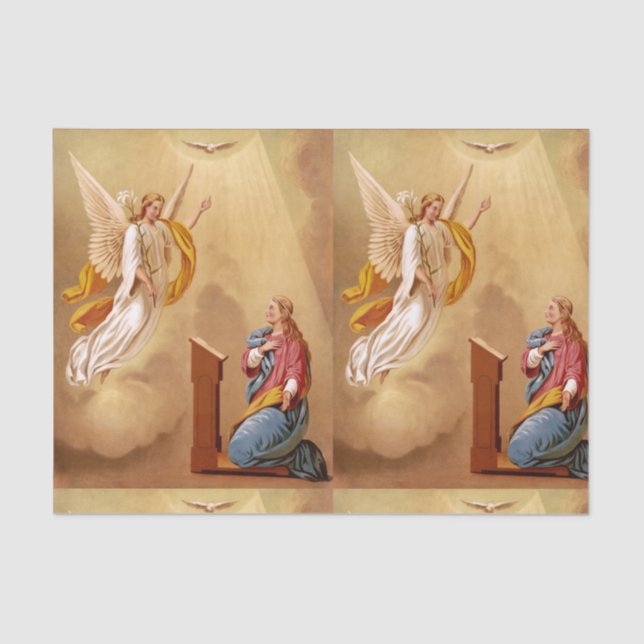 Papel De Seda A Anunciação da Virgem Maria (Frente )